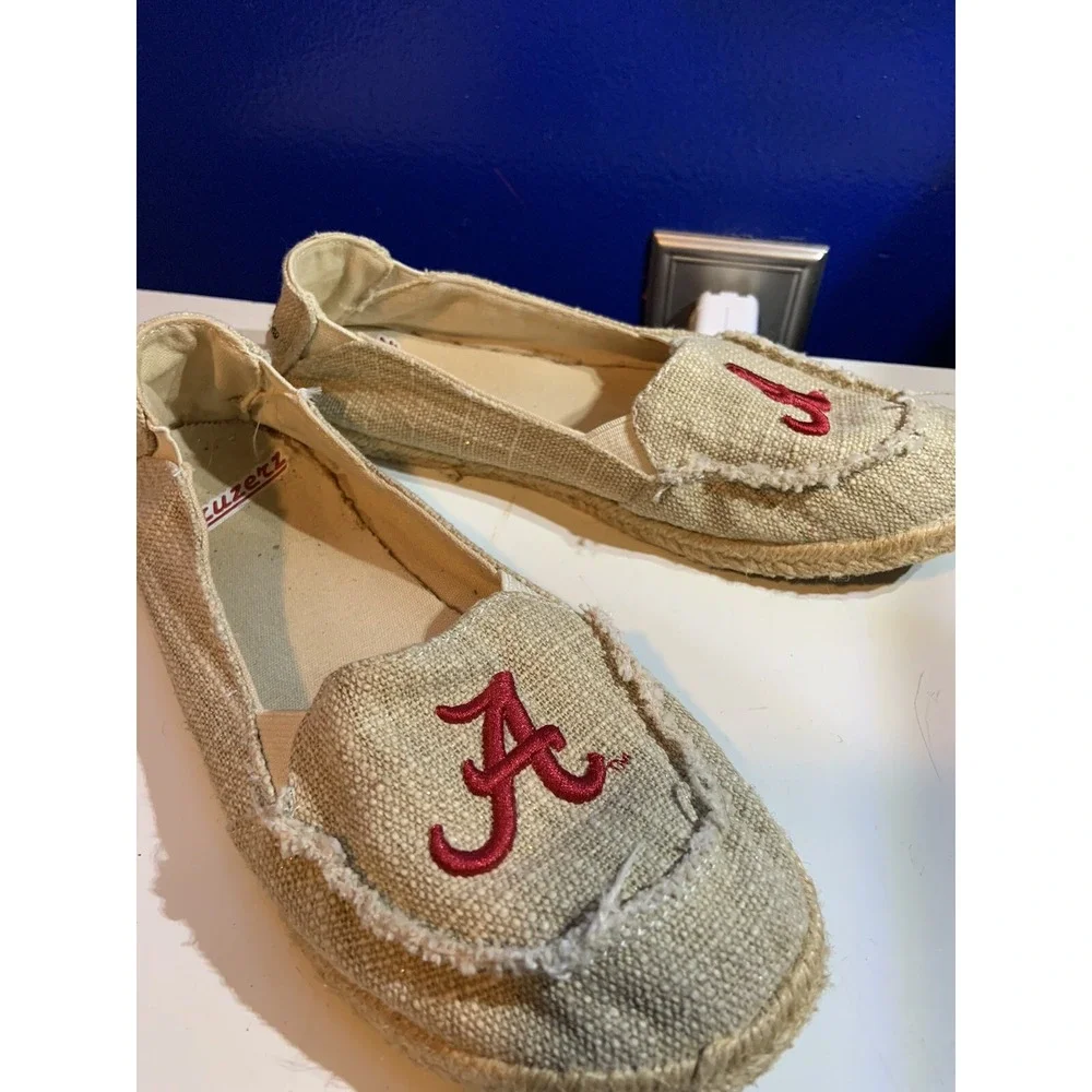 Alabama Crimson Tide Campus Cruzerz Women's Size 6 Slip On Shoes Bama‎ College